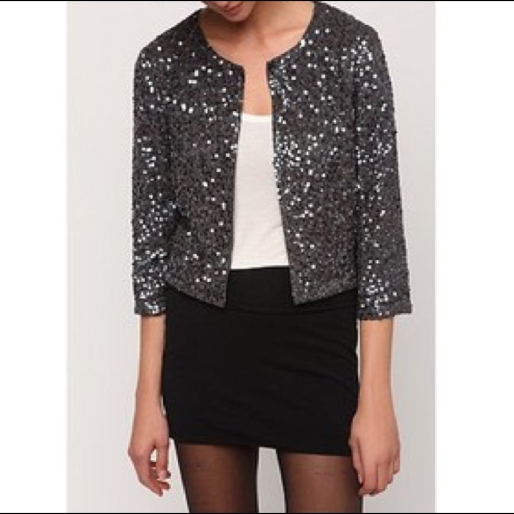 Silence + noise sequin cardigan